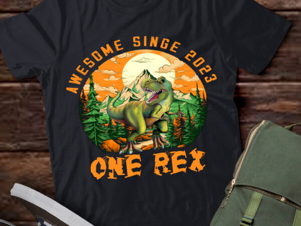 Kids one rex 1rd birthday shirt third dinosaur 1 year old t-shirt ltsp