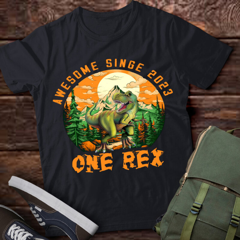 Kids One Rex 1rd Birthday Shirt Third Dinosaur 1 Year Old T-Shirt ltsp