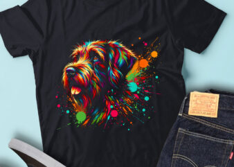 LT04 Colorful Artistic Wirehaired Pointing Griffons Funny Dog t shirt vector graphic