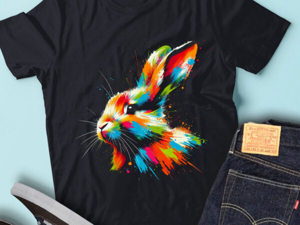 Lt08 colorful artistic rabbit adorable bunny t shirt vector graphic