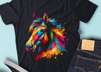 LT09 Colorful Artistic Horse Cute Horse Lover