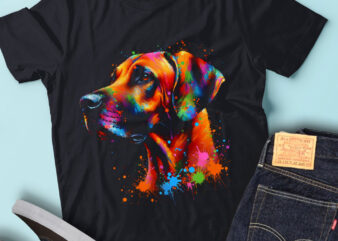 LT17 Colorful Artistic Rhodesian Ridgebacks Dog Lover t shirt vector graphic
