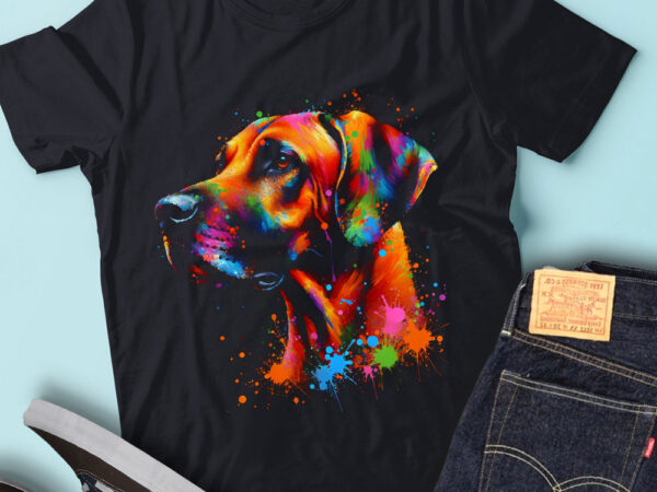 Lt17 colorful artistic rhodesian ridgebacks dog lover t shirt vector graphic