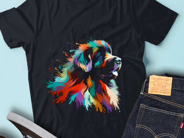 Lt18 cute colorful artistic newfoundlands funny puppy t shirt vector graphic