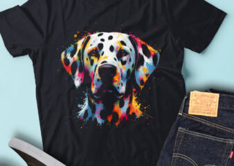 LT25 Cute Colorful Artistic Dalmatians Dalmatian Dog Lover t shirt vector graphic