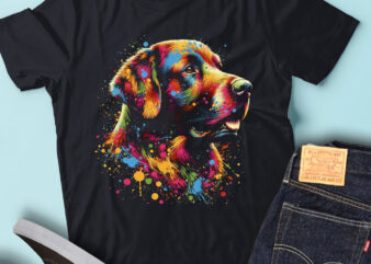 LT28 Colorful Artistic Chesapeake Bay Retrievers Cute Puppy t shirt vector graphic