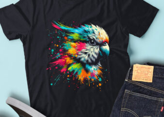 LT30 Colorful Artistic Parakeets Tropical Colors Parrot t shirt vector graphic