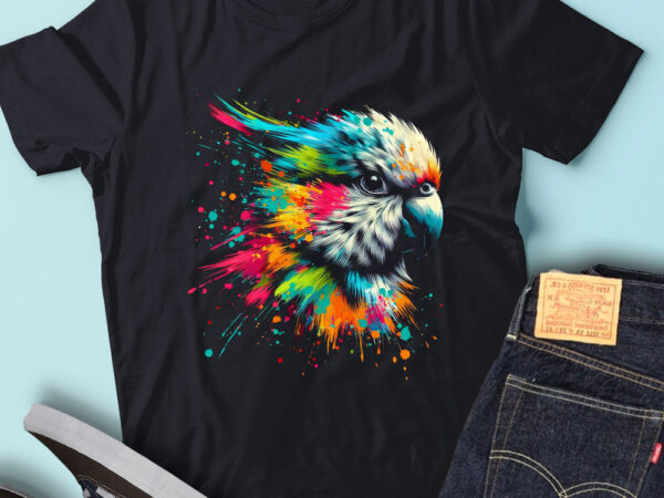 Lt30 colorful artistic parakeets tropical colors parrot t shirt vector graphic