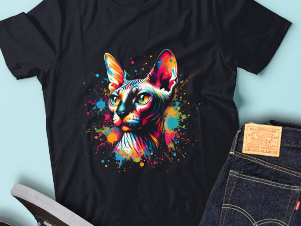 Lt40 colorful artistic sphynx cat love pop art sphynx cat t shirt vector graphic