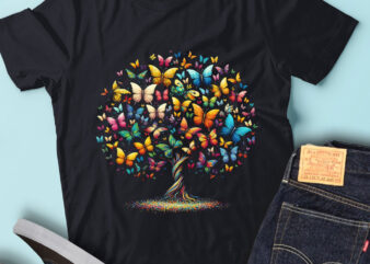 LT42 Butterfly Tree Beautiful Butterflies Tree Nature Shirt