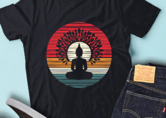 LT44 Retro Buddha Buddhism Zen Spiritual Yoga Meditation t shirt vector graphic