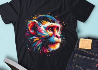 LT57 Colorful Artistic Monkey Pop Art Wild Animals t shirt vector graphic