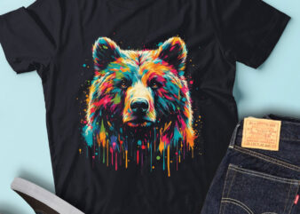 LT60 Colorful Artistic Bear Cute Wildlife Grizzly Bear