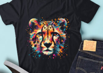 LT66 Colorful Artistic Cheetah Cool Cheetah Fast Animal t shirt vector graphic