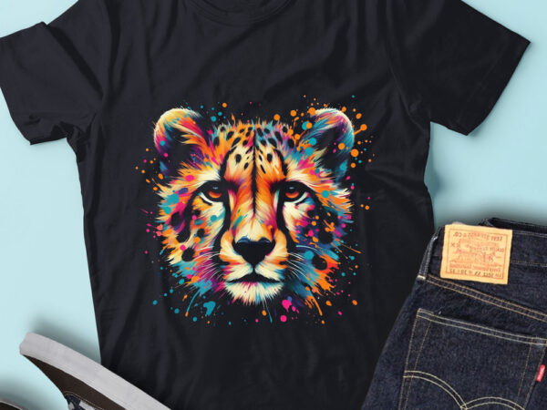 Lt66 colorful artistic cheetah cool cheetah fast animal t shirt vector graphic