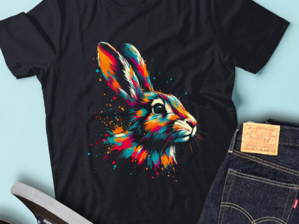 Lt70 colorful artistic jack rabbit cute animals portrait t shirt vector graphic