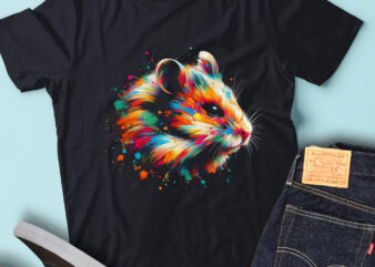 LT73 Colorful Artistic Hamster Animal Lover Pet Owners t shirt vector graphic