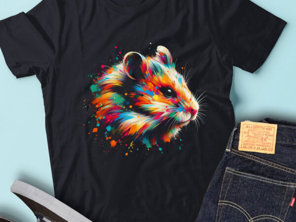 Lt73 colorful artistic hamster animal lover pet owners t shirt vector graphic