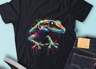 LT91 Colorful Artistic Gecko Vibrant Lizard Animals Lover