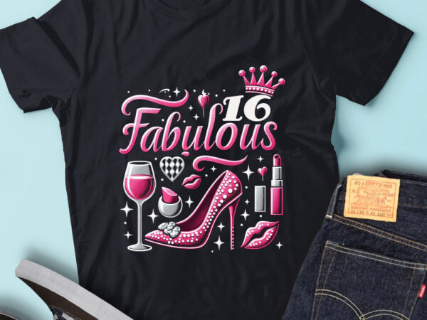 Lt92 16_fabulous birthday gift for women birthday outfit t shirt vector graphic