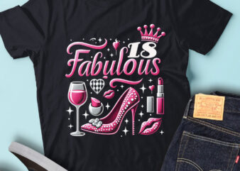 LT92 18_Fabulous Birthday Gift For Women Birthday Outfit t shirt vector graphic