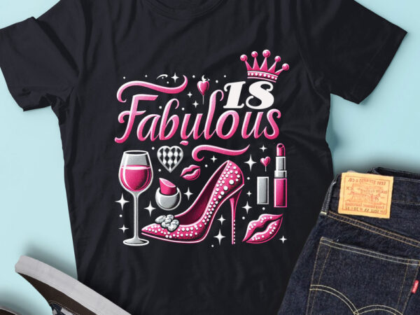 Lt92 18_fabulous birthday gift for women birthday outfit t shirt vector graphic
