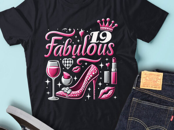 Lt92 19_fabulous birthday gift for women birthday outfit t shirt vector graphic