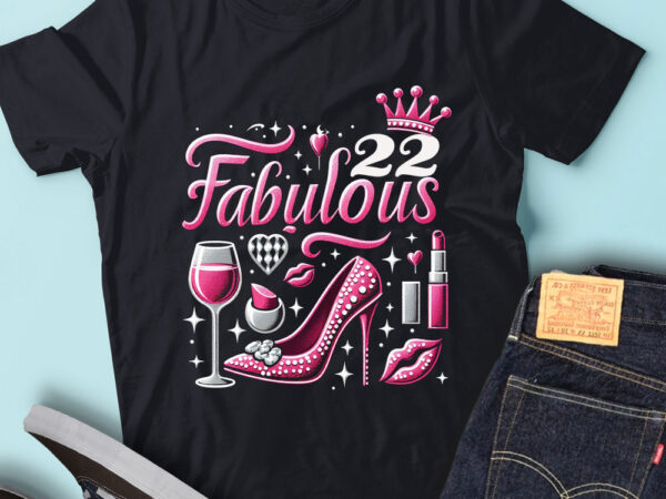 Lt92 22_fabulous birthday gift for women birthday outfit t shirt vector graphic