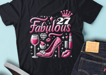 LT92 27_Fabulous Birthday Gift For Women Birthday Outfit t shirt vector graphic