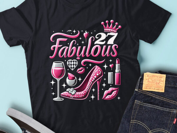 Lt92 27_fabulous birthday gift for women birthday outfit t shirt vector graphic