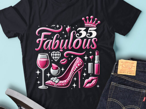 Lt92 35_fabulous birthday gift for women birthday outfit t shirt vector graphic