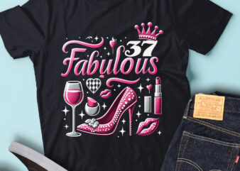 LT92 37_Fabulous Birthday Gift For Women Birthday Outfit t shirt vector graphic