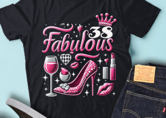 LT92 38_Fabulous Birthday Gift For Women Birthday Outfit t shirt vector graphic