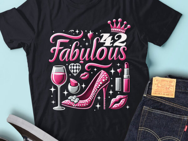 Lt92 42_fabulous birthday gift for women birthday outfit t shirt vector graphic