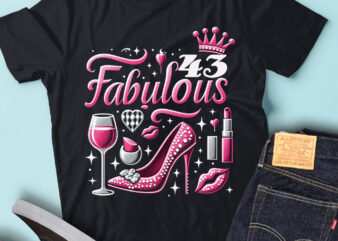 LT92 43_Fabulous Birthday Gift For Women Birthday Outfit t shirt vector graphic