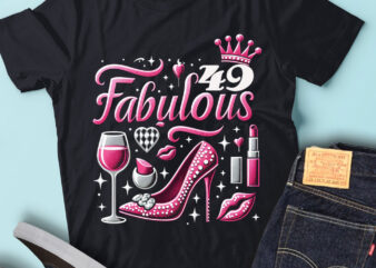LT92 49_Fabulous Birthday Gift For Women Birthday Outfit t shirt vector graphic