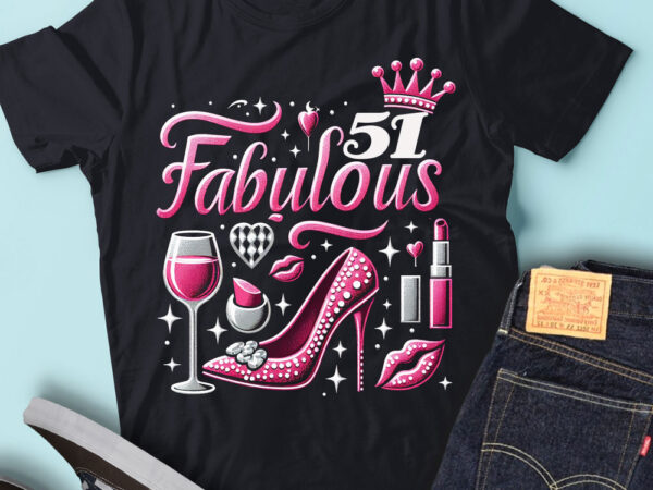 Lt92 51_fabulous birthday gift for women birthday outfit t shirt vector graphic
