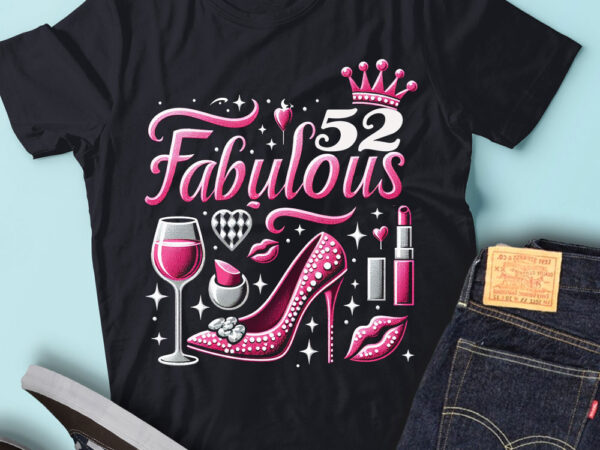Lt92 52_fabulous birthday gift for women birthday outfit t shirt vector graphic