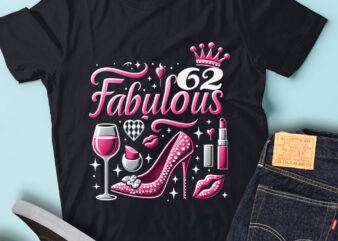LT92 62_Fabulous Birthday Gift For Women Birthday Outfit t shirt vector graphic