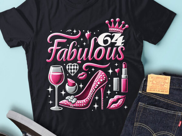 Lt92 64_fabulous birthday gift for women birthday outfit t shirt vector graphic