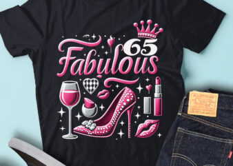 LT92 65_Fabulous Birthday Gift For Women Birthday Outfit t shirt vector graphic