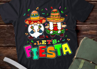 Lets Fiesta 5 Funny Gnome Cinco De Mayo Mexican T-Shirt LTSP
