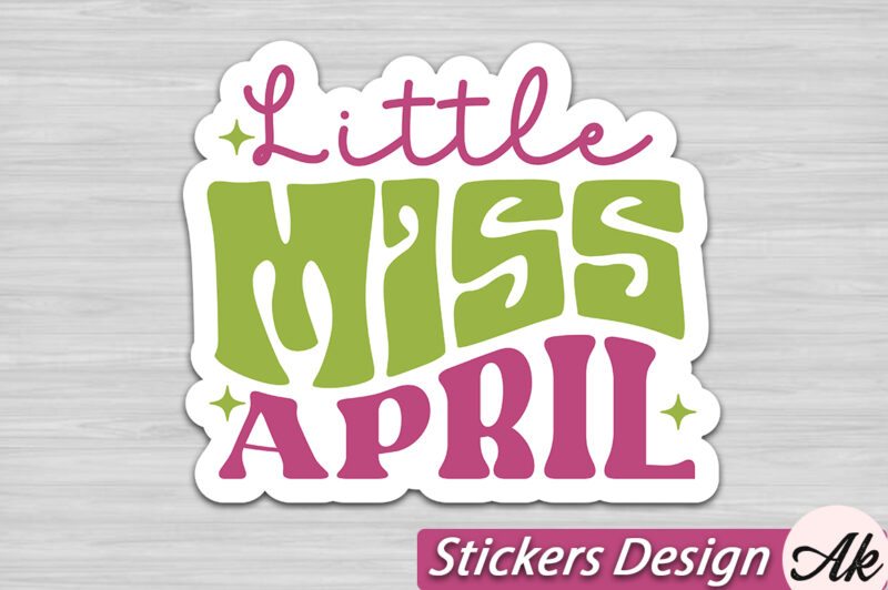 Retro April Fools Day Stickers SVG Bundle