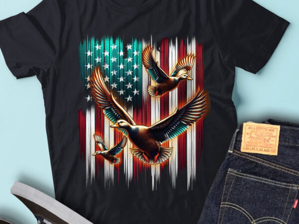 M154 duck hunting american flag t shirt duck hunter clothes gift for hunter