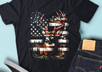 M156 Camo American Flag Buck Hunting Gift For Elk Deer t shirt designs for sale