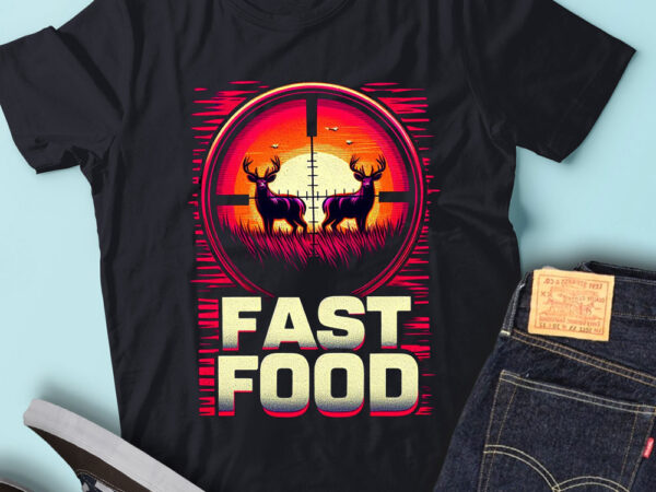 M158 fast food deer hunting funny hunter gift t shirt designs for sale