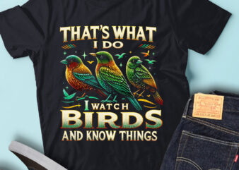 M160 That’s What I Do, I Watch Birds And I Know Things t shirt designs for sale