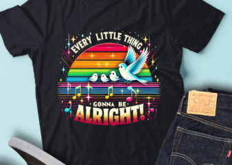 M166 Every Little Thing, Gonna Be Alright Funny Bird Vintage t shirt designs for sale