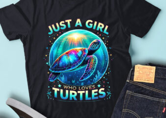 M182 Just A Girl Who Loves Turtles Sea Turtle Lovers Turtle t shirt designs for sale