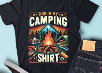 M216 This Is My Camping Shirt Funny Camping